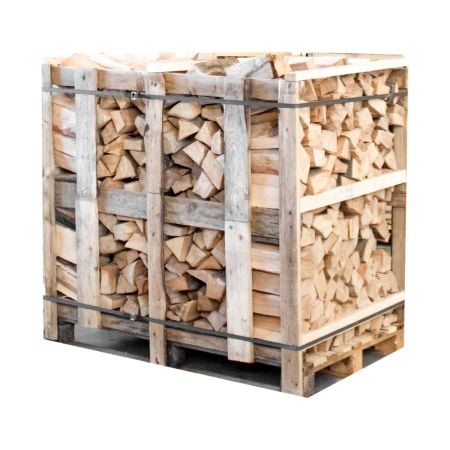 Halve pallet ovengedroogd gekloofd beuken haardhout 25cm